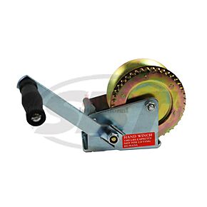 1400 lb cap. Single speed gear winch. Rope and cable only!