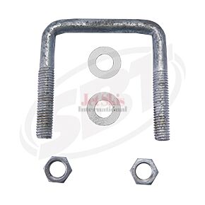 Galvanized U-Bolt  1/ 2 x 3-1/ 16 x 3-3/ 16