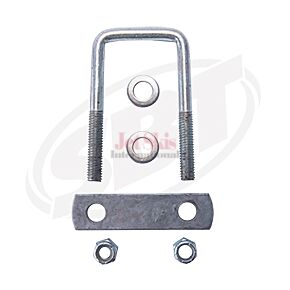 Trailer U-Bolts with Frame Straps  2-1/ 8 x 4 & 4 strap