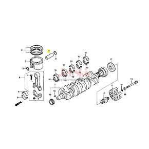 HONDA 13111-HW1-672 PISTON PIN