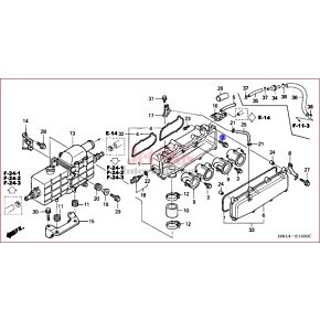 HONDA AQUATRAX 16572-HW1-670 BOLT, FLANGE (5X18)