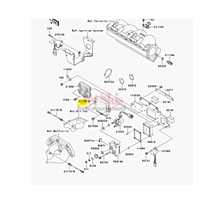 KAWASAKI 21176-0741 TEMP SENSOR