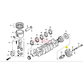 HONDA 23851-HW1-670 DRIVE CONNECTOR