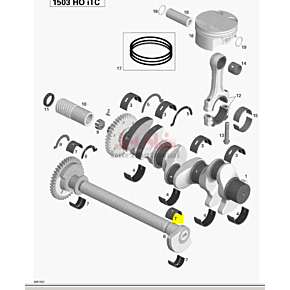 SEA DOO 420933442 PLAIN HALF BEARING