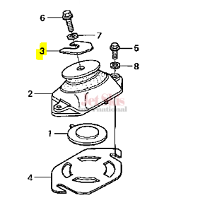 HONDA 50202-HW1-680 ENGINE SHIM (0.3MM)