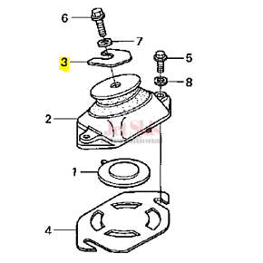 HONDA 50203-HW1-680 ENGINE SHIM (0.5MM)