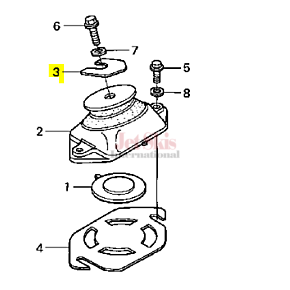 HONDA 50204-HW1-680 ENGINE SHIM (1.0MM)