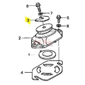 HONDA 50205-HW1-680 ENGINE SHIM (1.5MM)