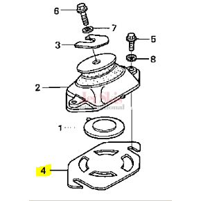 HONDA 50206-HW1-680 ENGINE SHIM (0.3MM)