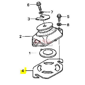 HONDA 50207-HW1-680 MOUNT SHIM (0.5MM)