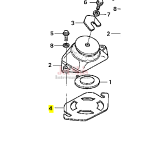 HONDA 50208-HW1-680 MOUNT SHIM (1.0MM)