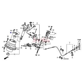 HONDA 53315-HW1-670 RETAINER