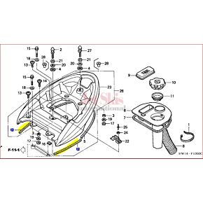 Rear Grip Seal 83709-HW1-670