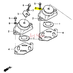 HONDA 90514-HW1-671 WASHER (8MM)