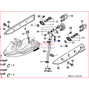 90953-HW1-670 GREASE NIPPLE FITTING
