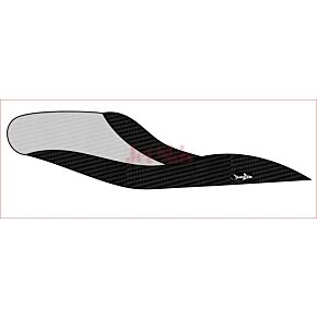 Black Carbon Fiber and Silver Carbon FIber R12,R12X Seat Cover