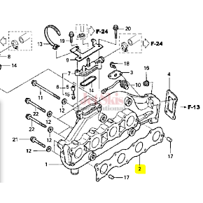 HONDA AQUATRAX PART# 18115-HW1-672 GASKET, EX. MANIFOLD