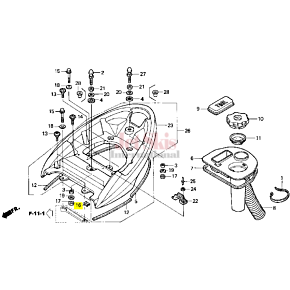 HONDA AQUATRAX PART# 90302-HW1-730 NUT, CLIP
