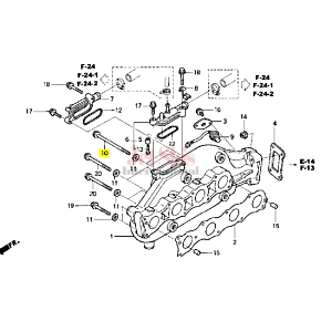 HONDA AQUATRAX PART # 90013-HW1-670 BOLT, FLANGE (8X135)