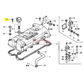 HONDA AQUATRAX PART # 95701-06025-02 BOLT, FLANGE (6X25)