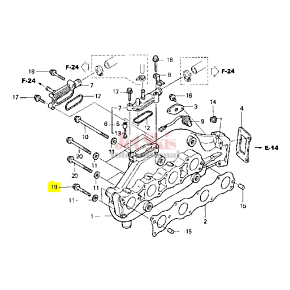 HONDA AQUATRAX 95701-08055-02 BOLT, FLANGE (8X55)