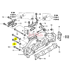 HONDA AQUATRAX 95701-08095-02 BOLT, FLANGE (8X95)