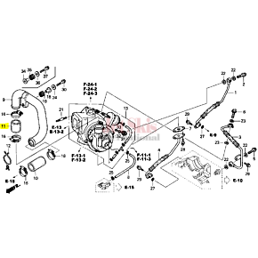 HONDA AQUATRAX HOSE B, AIR 17293-HW1-670