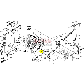 HONDA AQUATRAX CLAMP, TUBE (D8.0) 90683-HW1-671