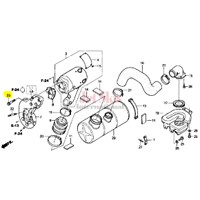 HONDA AQUATRAX BOLT, FLANGE (8X55) 90222-HW1-670