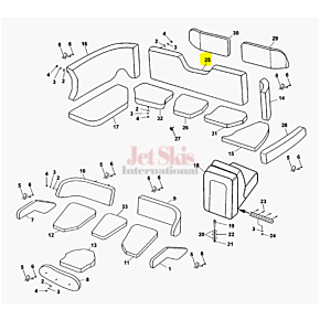 YAMAHA BACKREST 1 F2A-U3766-30-00