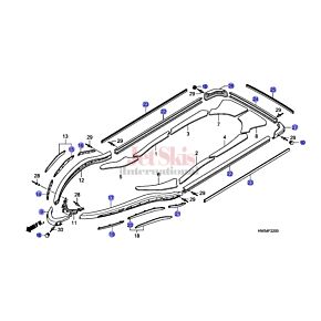 Honda Aquatrax F15X and F15 Rub Rails and Body Protectors