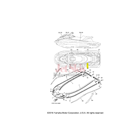 YAMAHA F3P-U351N-00-00 MAT STEP 5 (DARK GREY & BLACK)
