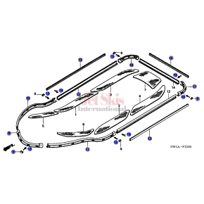 Complete Rub Rail Kit for F-Series Aquatrax Jet Skis