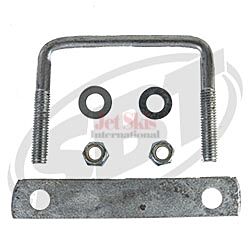 Trailer U-Bolts with Frame Straps  4-1/ 8 x 3 & 6 strap