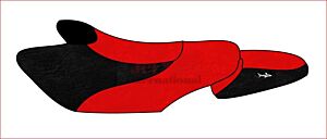 Red and Black F12,F12X Seat Cover
