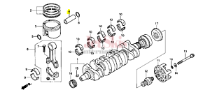 HONDA 13111-HW1-672 PISTON PIN