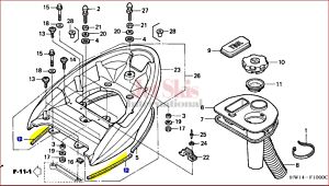 Rear Grip Seal 83709-HW1-670