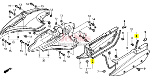 HONDA AQUATRAX PART# 83705-HW1-670 SEAL, SIDE PANEL 