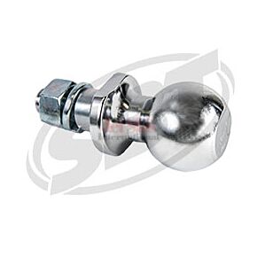 Chrome plated solid steel machined ball with 3/4" grade 8 nut and lock washer. Includes 1 sleeve and has a  2" Shaft.