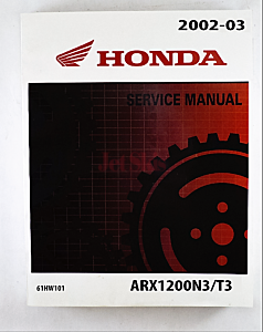2002-2003 Honda Aquatrax F12,F12X Shop Manual