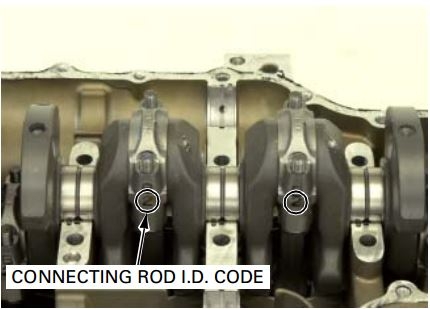 Aquatrax connecting rod bearing color code location